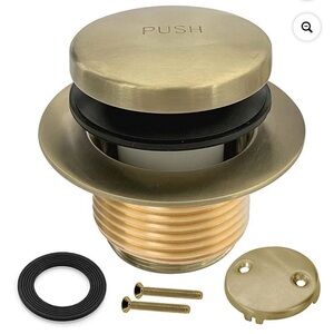 Brushed Gold Bathtub Drain Kit NIB